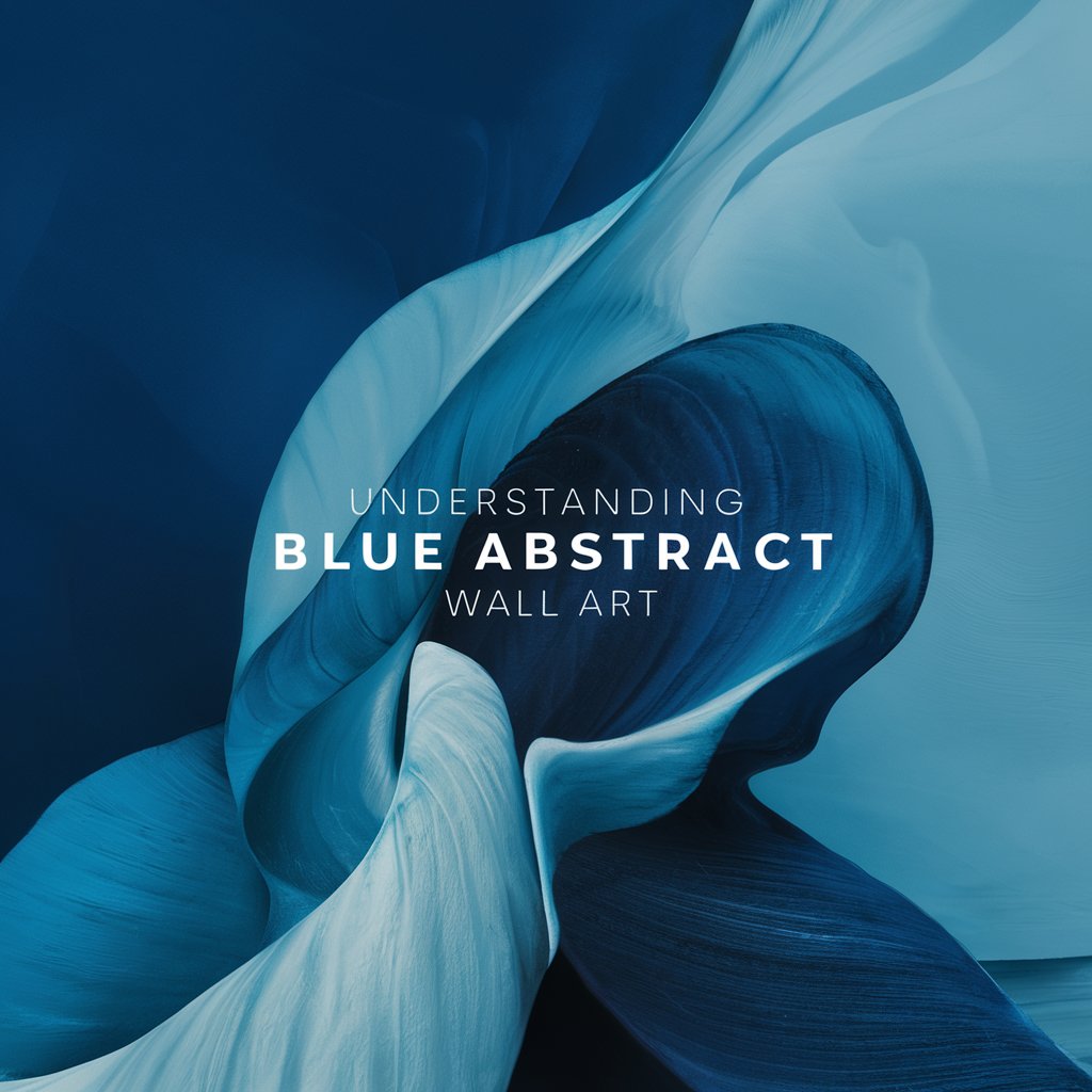 Blue abstract wall art