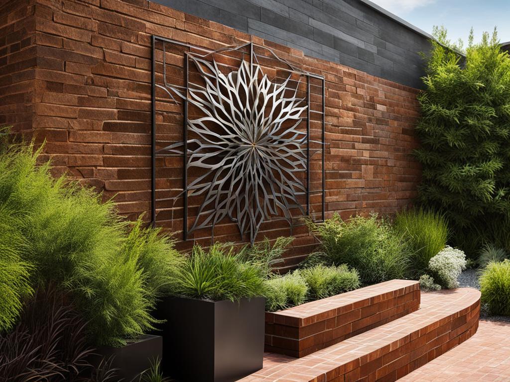 outdoor metal wall art